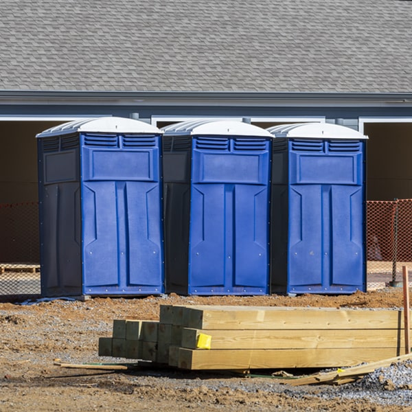 what is the maximum capacity for a single portable toilet in Conover